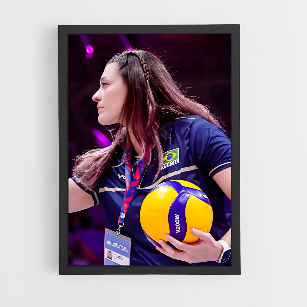 Poster Volleyball league repousser (vue 2)